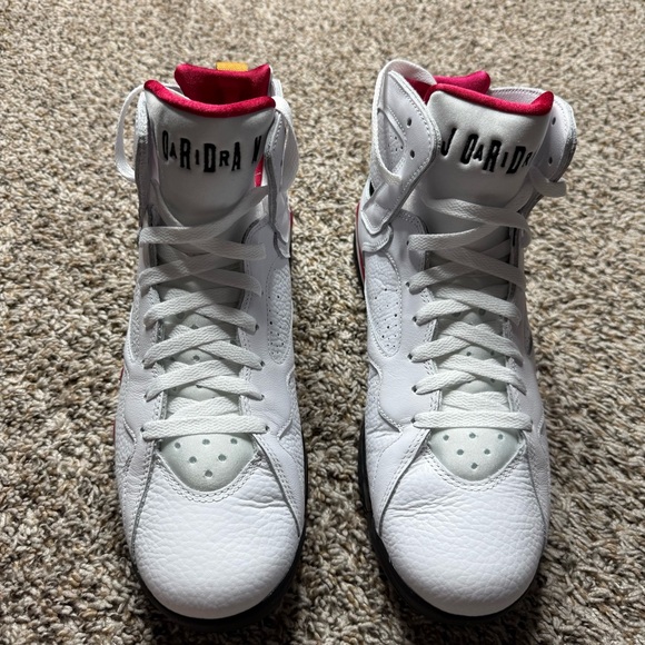 Air Jordan 7 Retro White Sneakers - Picture 6 of 13